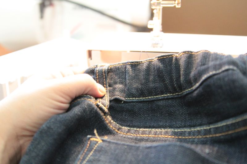 how to fix your jeans waistband {no more jeans gap!} - It's Always