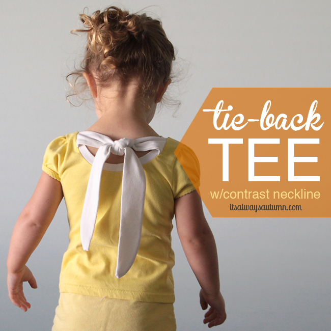 diy tie back shirt