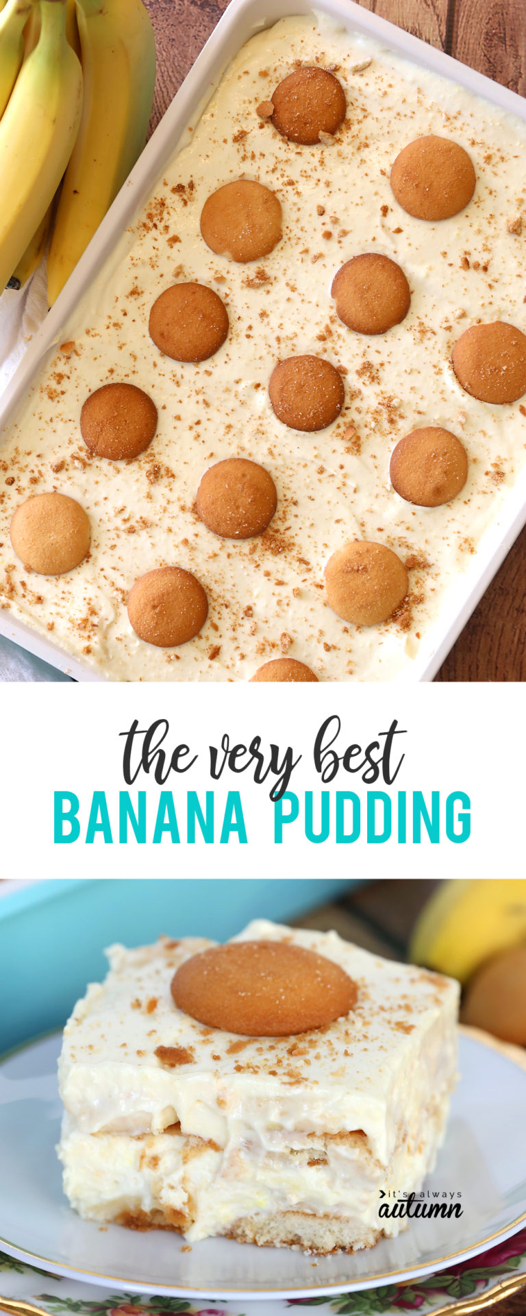 The BEST Easy Banana Pudding Recipe | It's Always Autumn