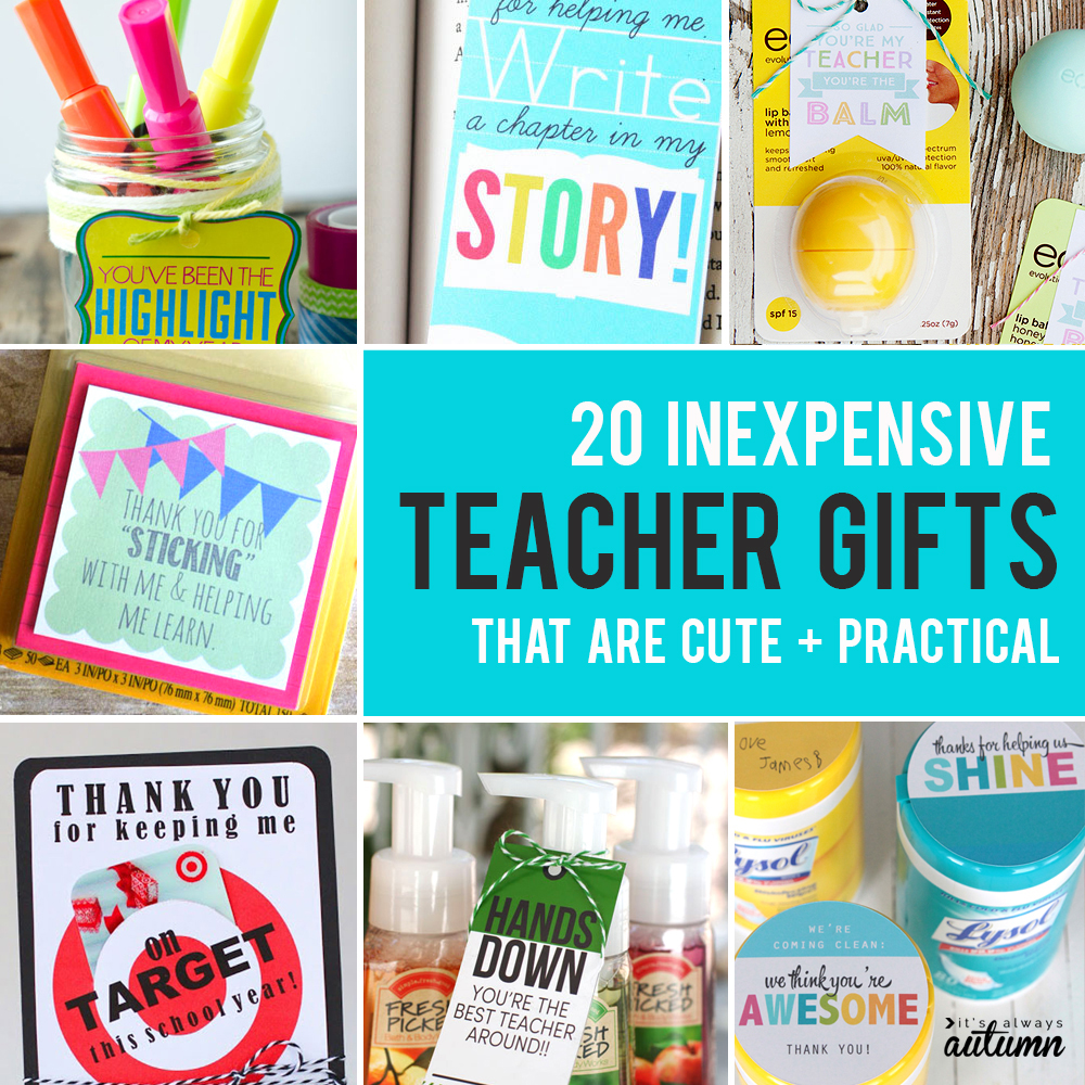 5 Inexpensive Back to School Gifts for Teachers - FREE Printables! - Happy  Home Fairy | Back to school gifts for teachers, School teacher gifts,  School gifts