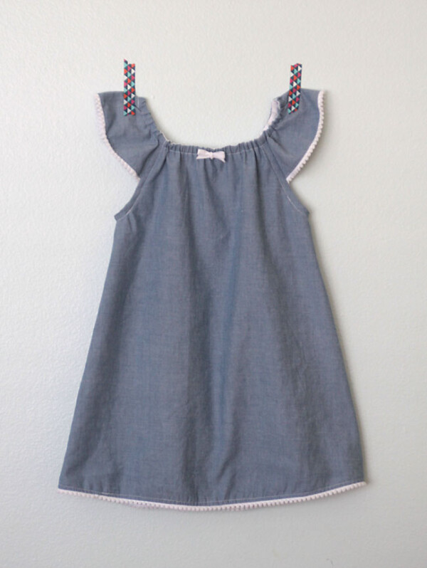 simple girl's sundress with flutter sleeves | sewing tutorial - It's ...