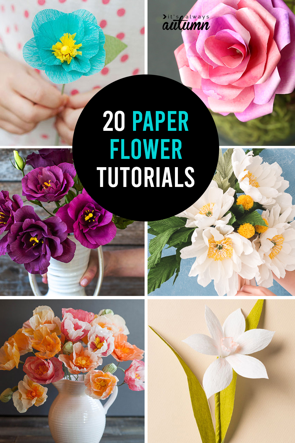 How To Make Gorgeous Paper Flowers 20 Diy Flower Tutorials