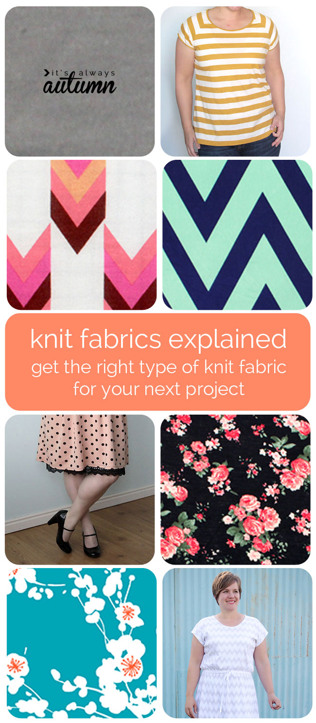 different types of knit fabric EXPLAINED + a fabric giveaway! - It's Always  Autumn