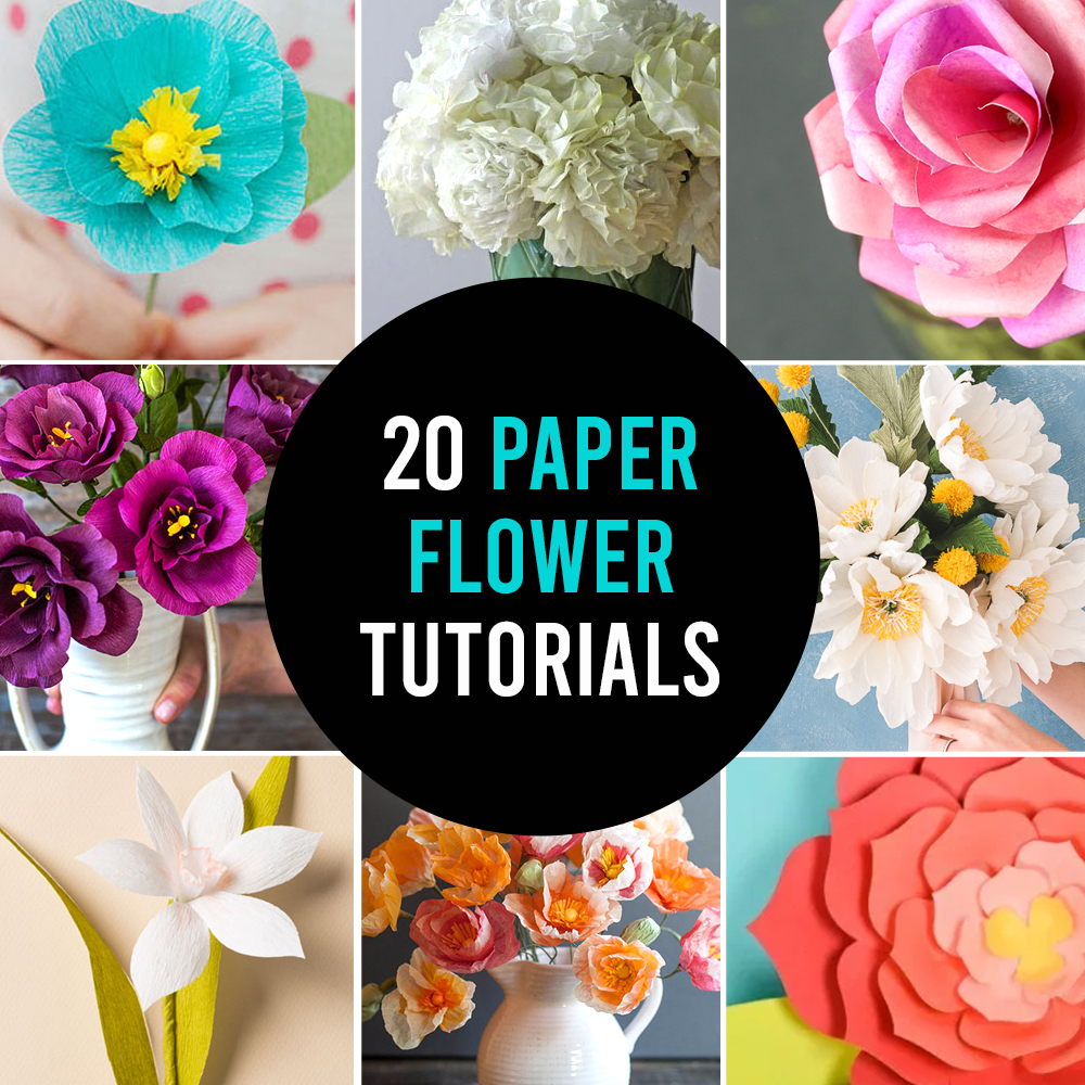 How to make paper flowers 20 DIY flower tutorials
