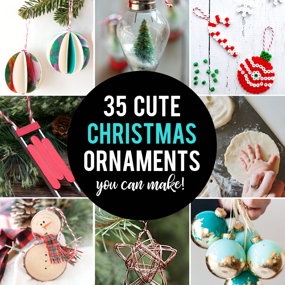 How to Make 3 DIY Christmas Tree Ornaments