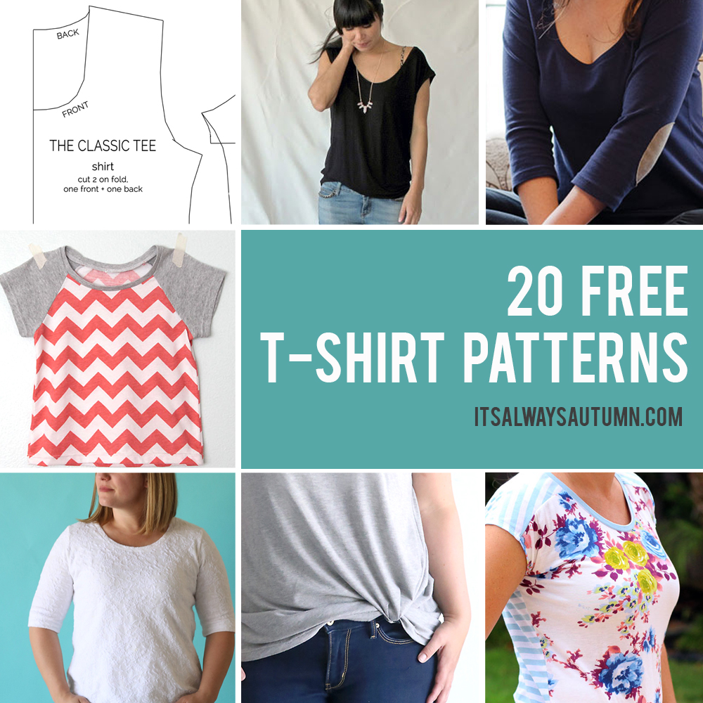 10 FREE Jersey Dress Patterns