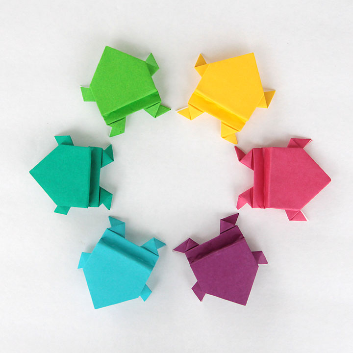 origami frog jewelry