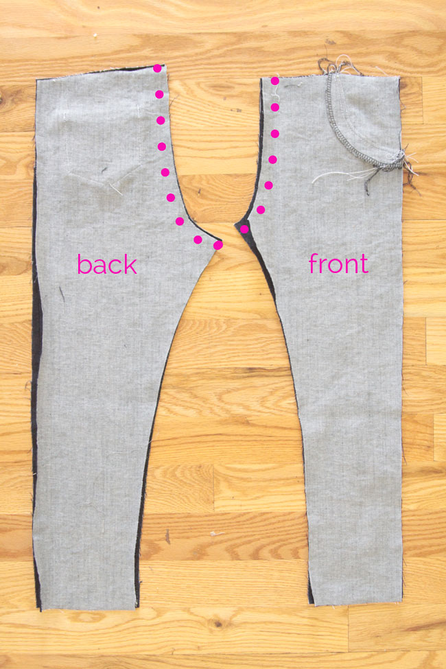 How To Sew Girls Skinny Jeans From A Leggings Pattern It s Always Autumn