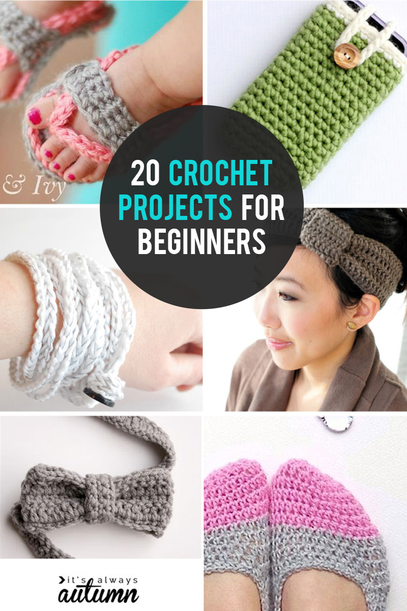 20 easy, quick crochet projects perfect for beginners!