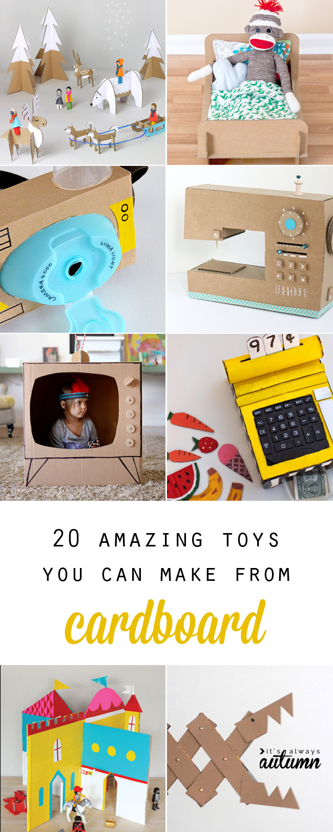 5 Things To Make With Cardboard, Kids Crafts