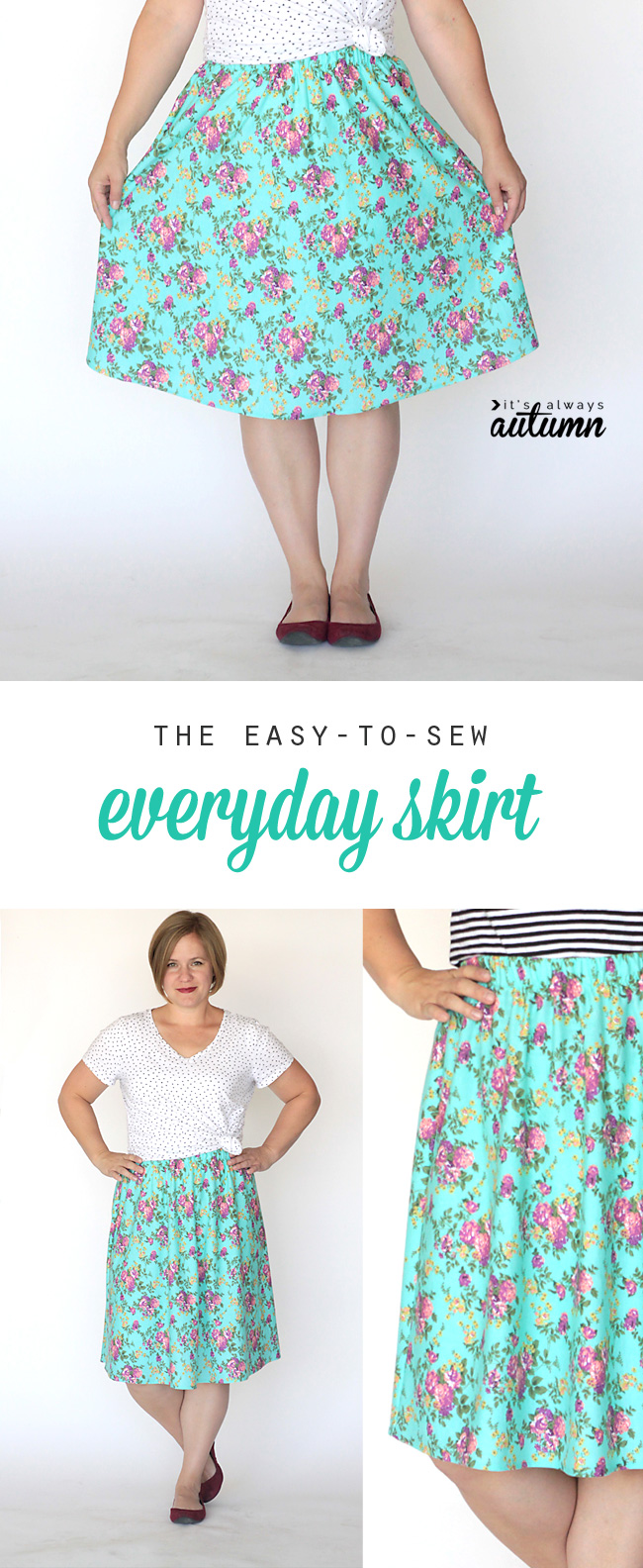 the everyday skirt simple sewing tutorial - It's Always Autumn
