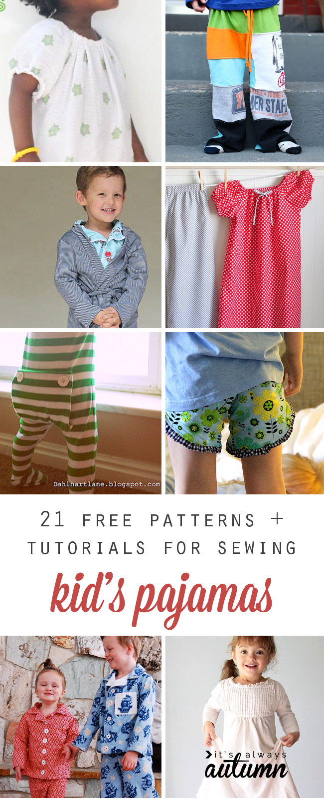 21 free sewing tutorials and patterns for kids' pajamas - It's Always ...