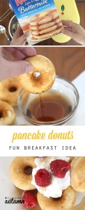 mini pancake donuts {fun breakfast idea} - It's Always Autumn