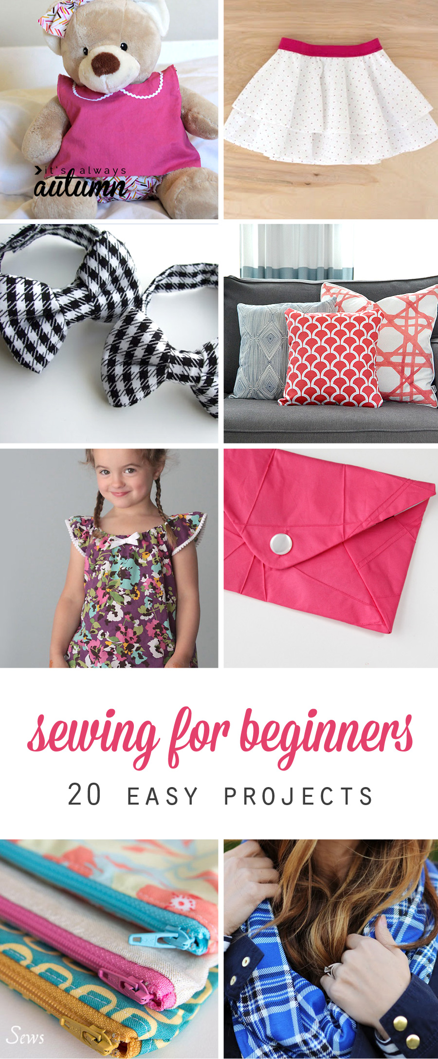 20 Easy Beginner Sewing Projects That Turn Out Super Cute It s 