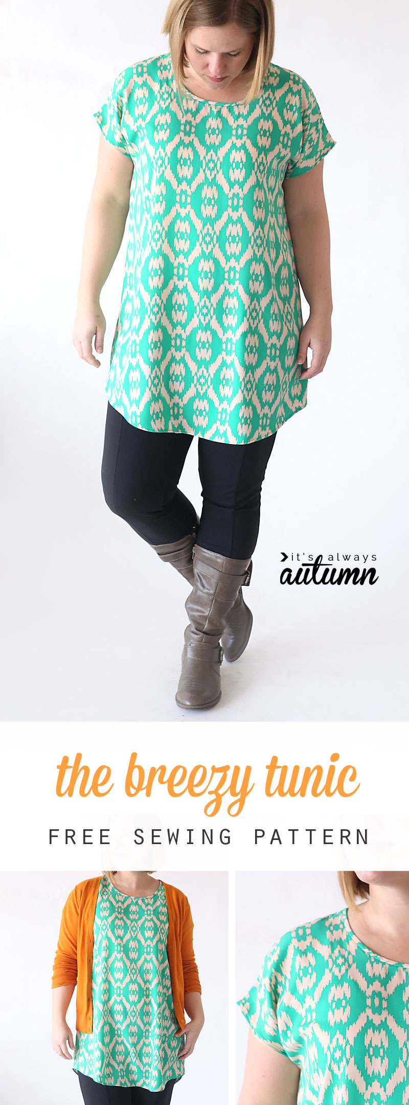 Learn how to sew the Trendy Tunic pockets with this video tutorial
