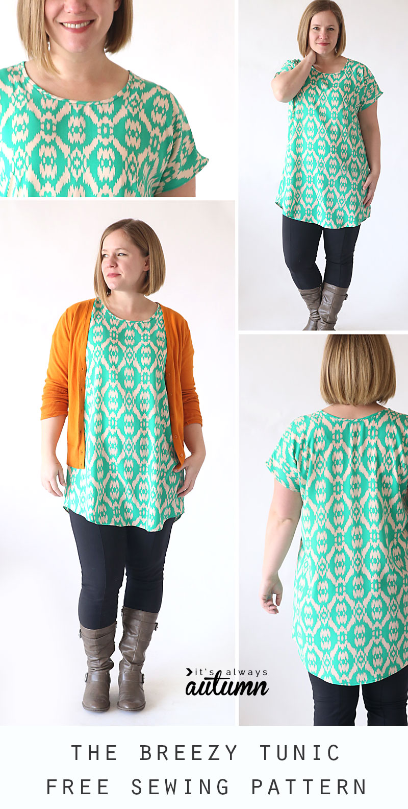 the breezy tee tunic | free sewing pattern - It's Always Autumn