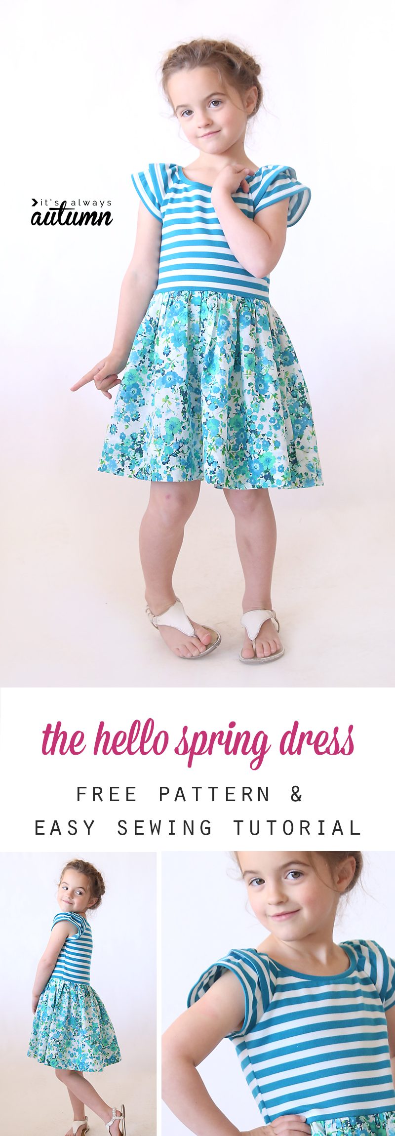 The Hello Spring Girls Dress Free Pattern In Size | My XXX Hot Girl