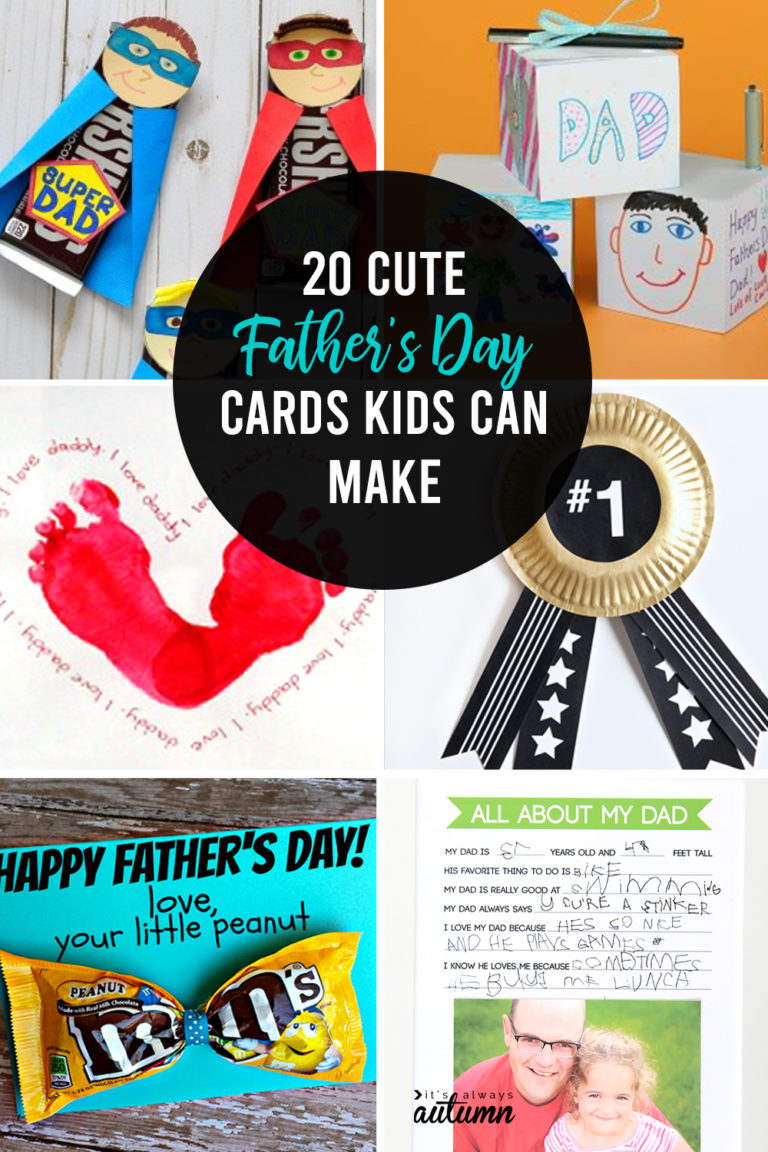 20 Father's Day Card Ideas for Kids - It's Always Autumn