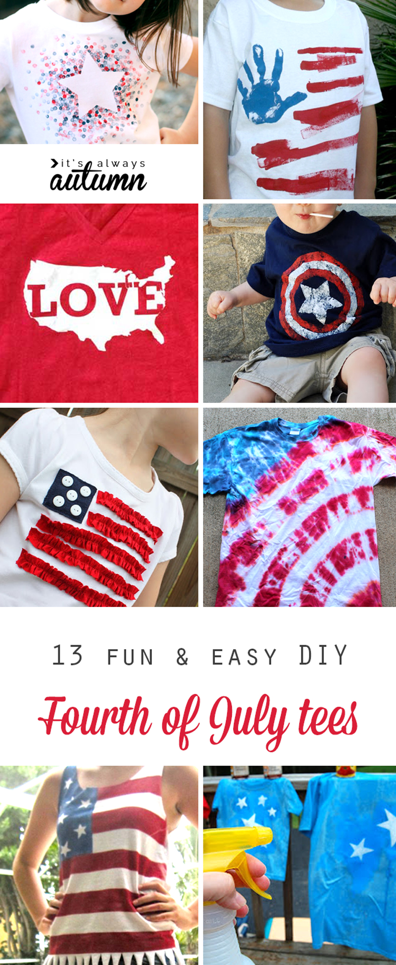 13 fun shirts to make for the Fourth of July - It's Always Autumn