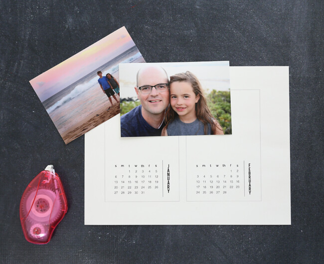 DIY Mini 2025 Photo Calendar It's Always Autumn