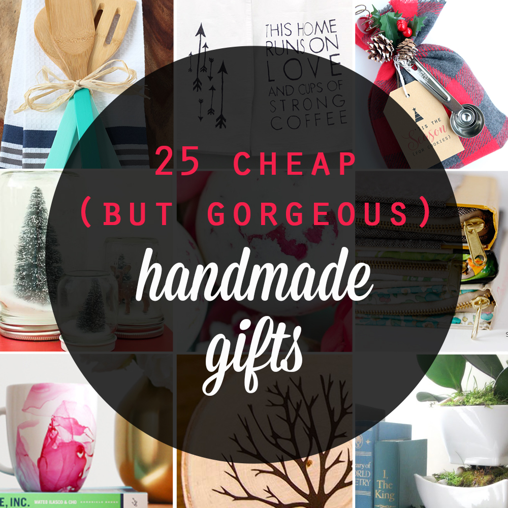 cheap diy handmade gifts gift ideas Christmas easy inexpensive 5 dollar beautiful featured