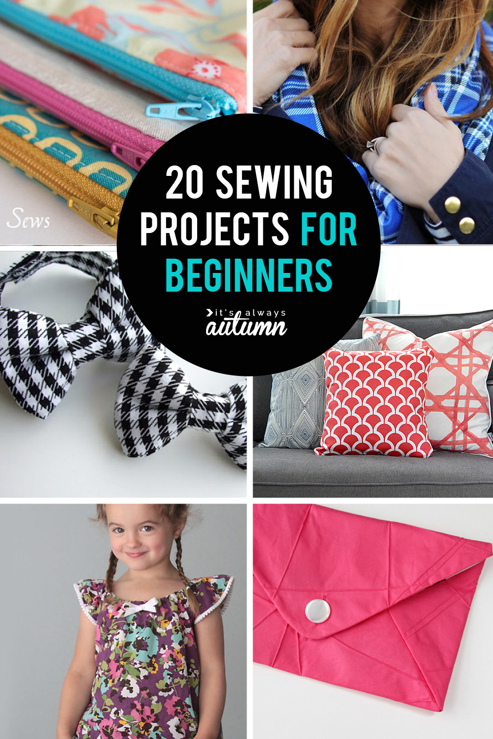 20 easy beginner sewing projects that turn out super cute! - It's Always  Autumn