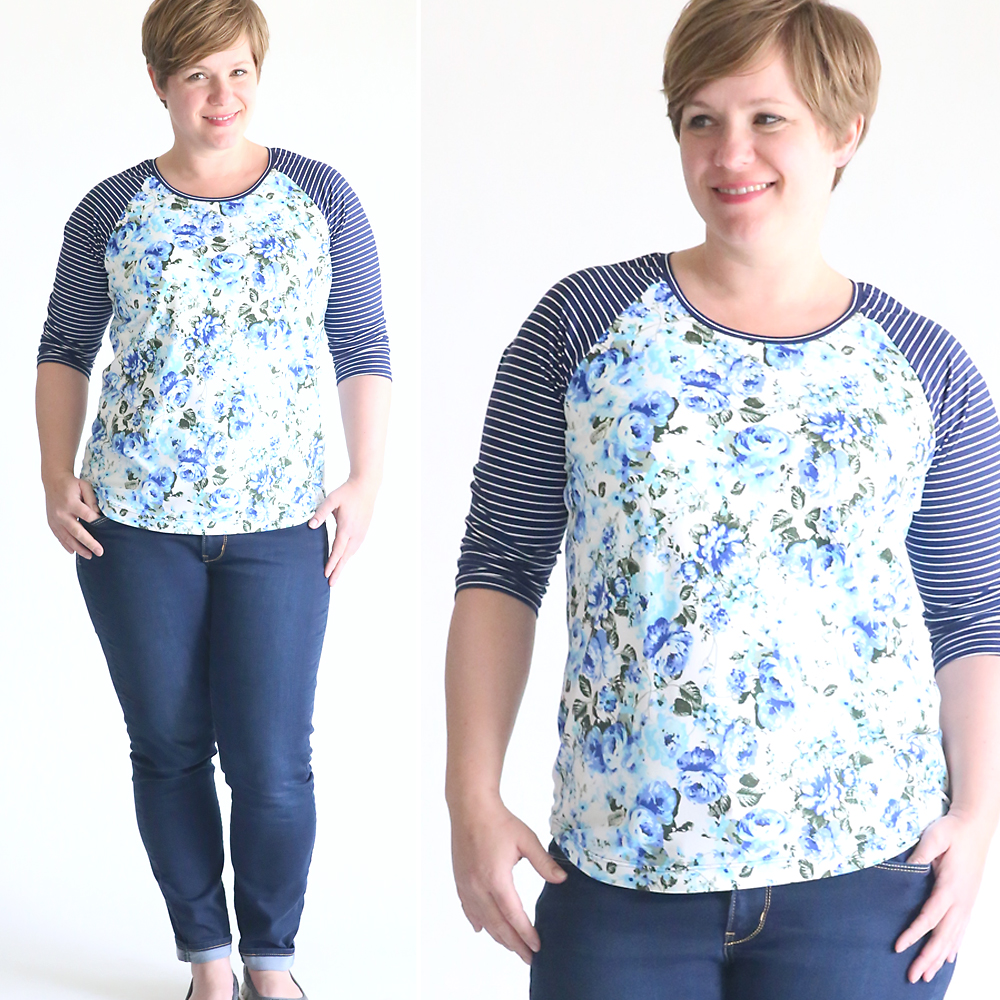 free raglan tee shirt sewing pattern {women's size large} - It's Always  Autumn
