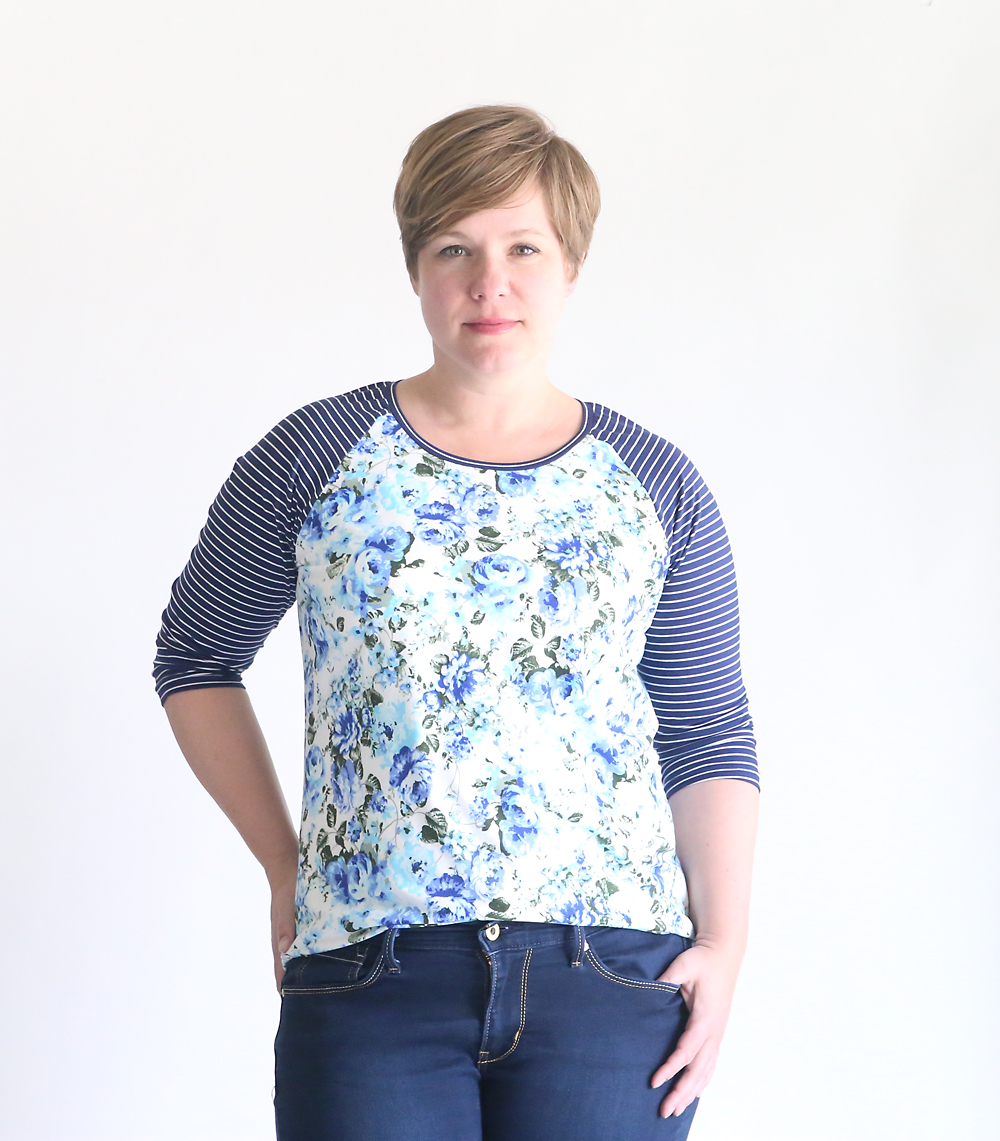 free raglan tee shirt sewing pattern {women's size large} - It's Always ...