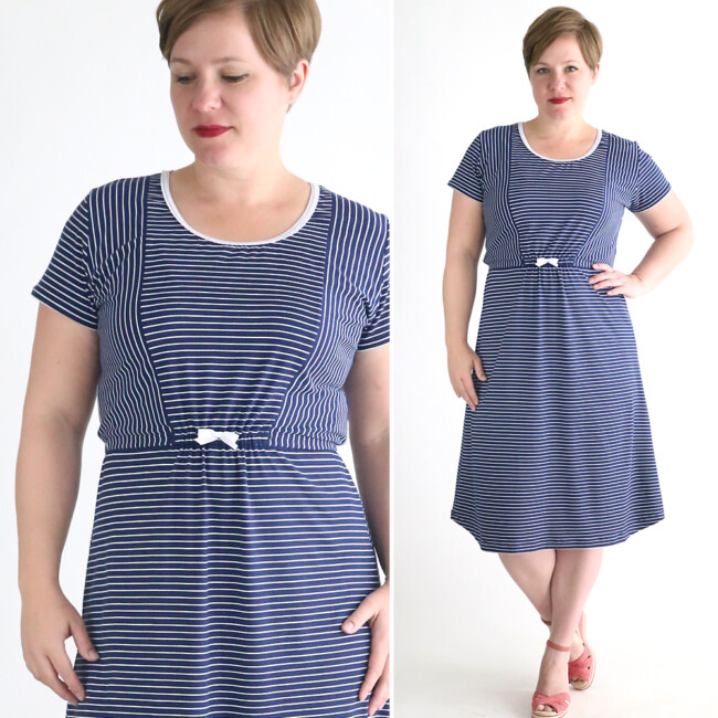 Easy tee shirt midi dress sewing tutorial - It's Always Autumn