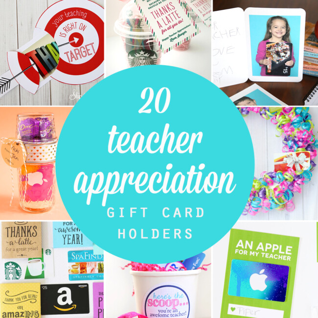 fun ways to give gift cards for teacher appreciation - It's Always Autumn