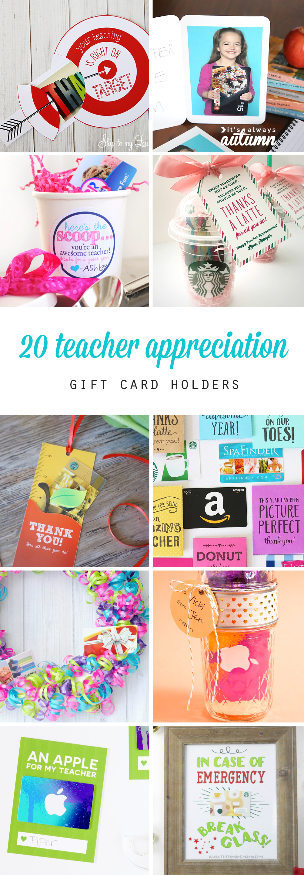 Fun Ways To Give Gift Cards For Teacher Appreciation It s Always Autumn