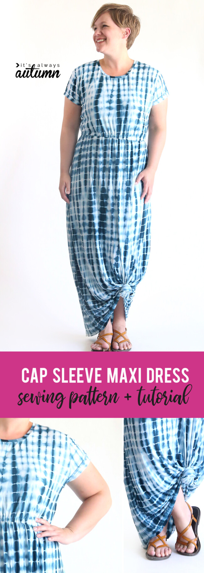 the classic tee cap sleeve maxi dress - It's Always Autumn