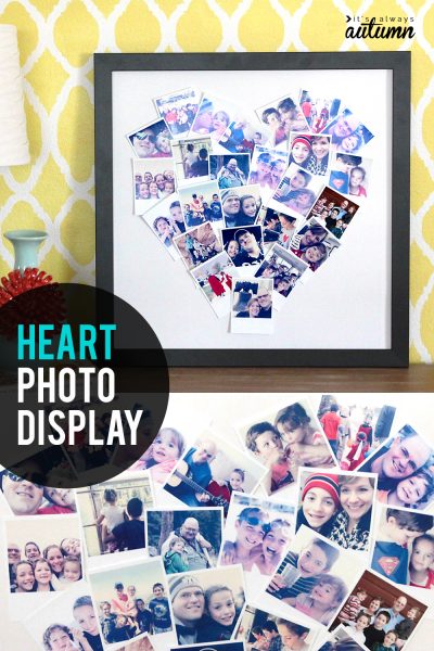 DIY heart shaped photo collage for instagram + polaroid photos - It's ...