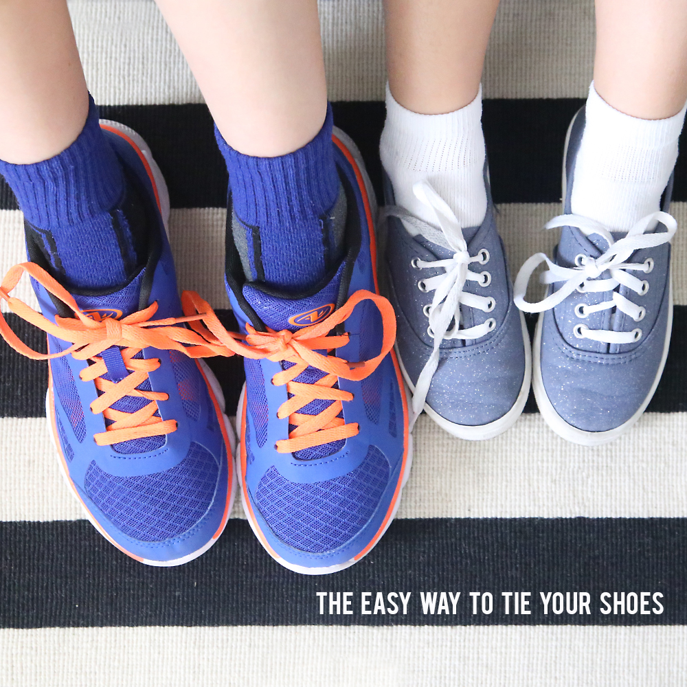 The FAST + EASY WAY to tie your shoes 