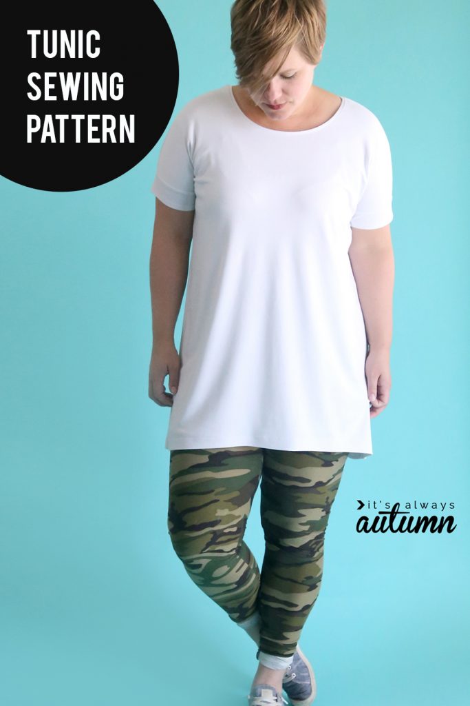 the breezy tunic {how to make a long shirt} - It's Always Autumn