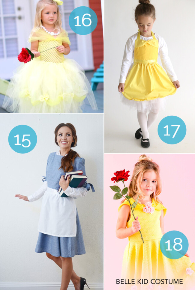 huge list of DIY princess costumes: DIY Snow white costume and more!