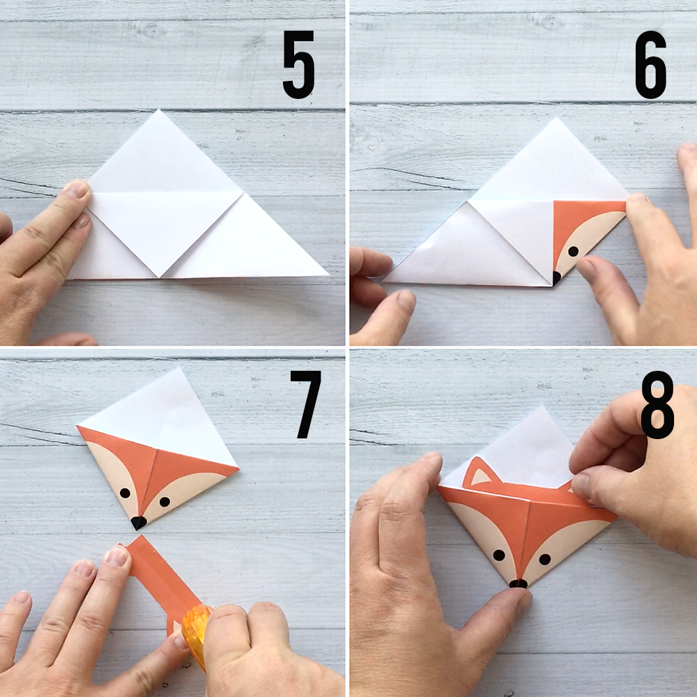 How to make origami bookmarks free printable