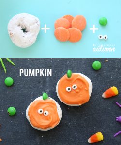 Cute + easy mini Halloween donuts - It's Always Autumn