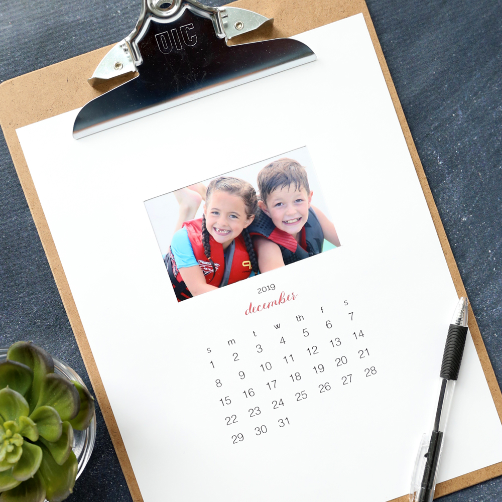 Make Your Own Personalized Calendar Free Printable 2019