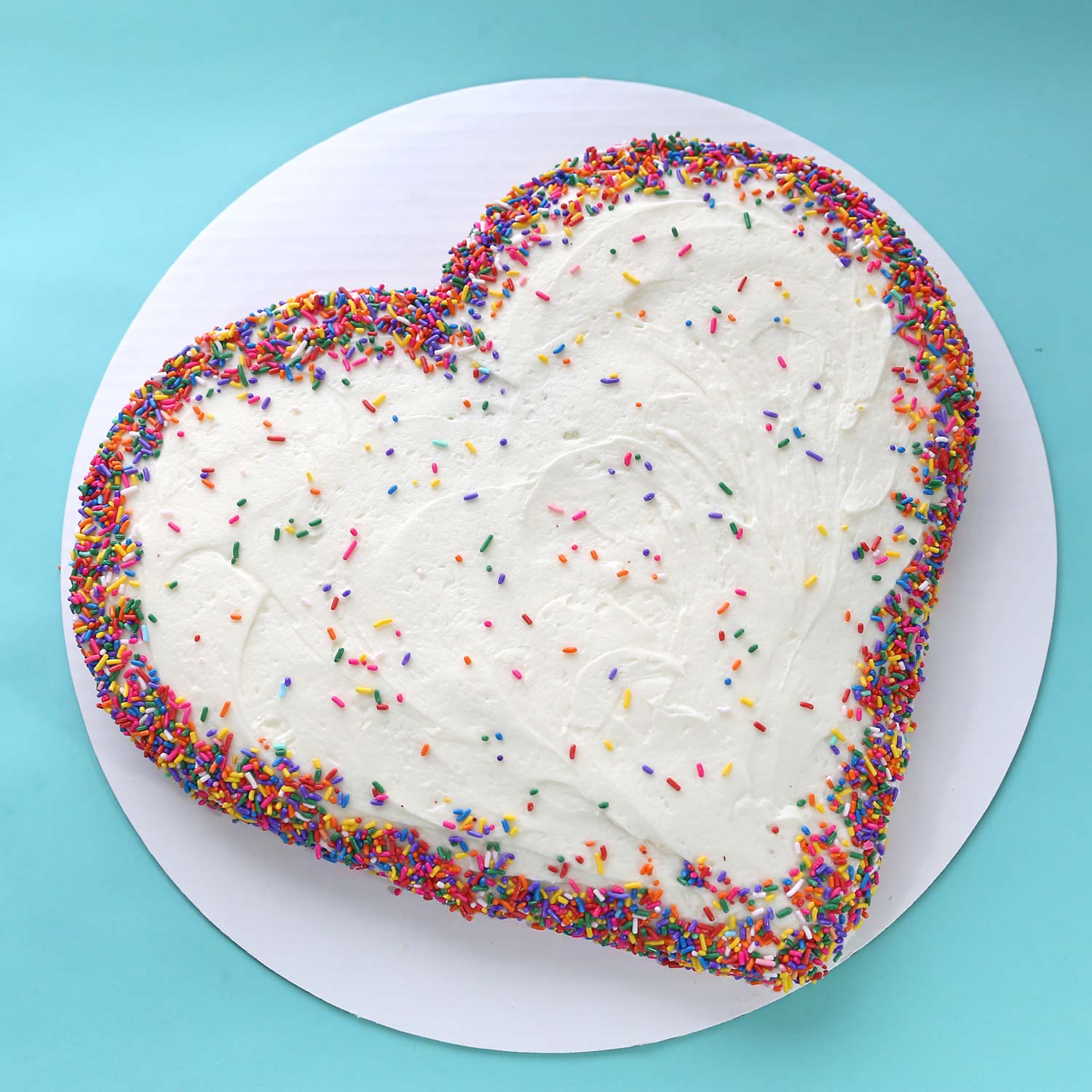 Heart-shaped butter cake