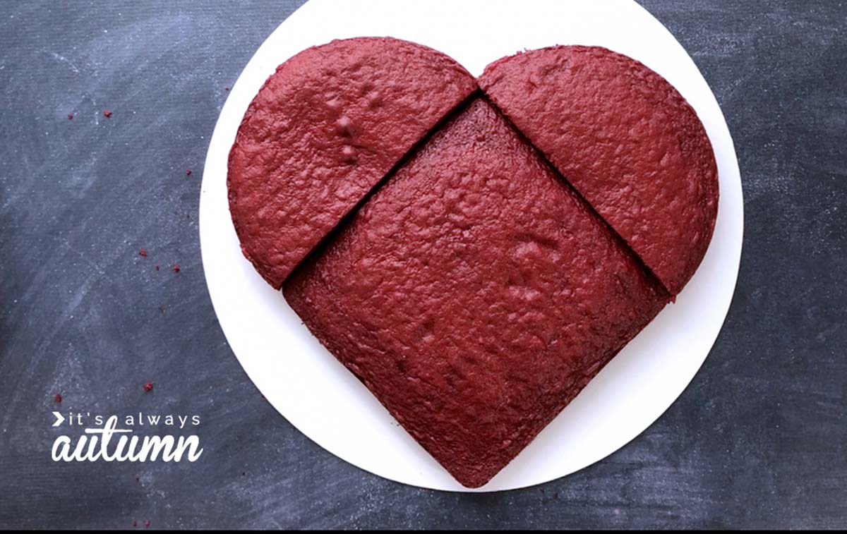 Heart-Shaped Cake (No Special Pan Required)