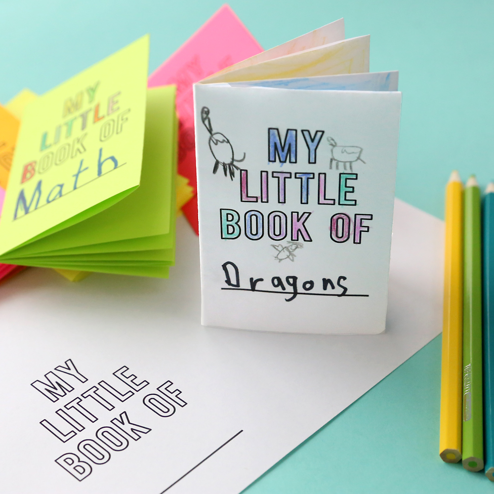 How To Make A Mini Book Template Zine Template English Resources