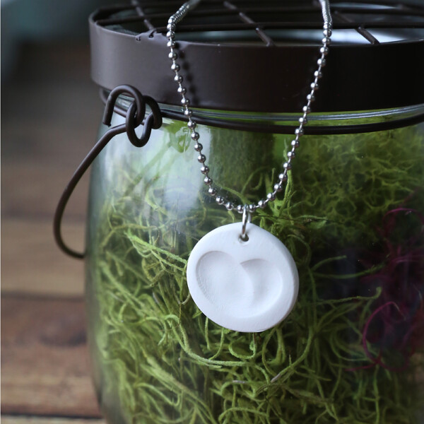 Make a pretty fingerprint necklace in minutes! DIY gift idea - It's ...