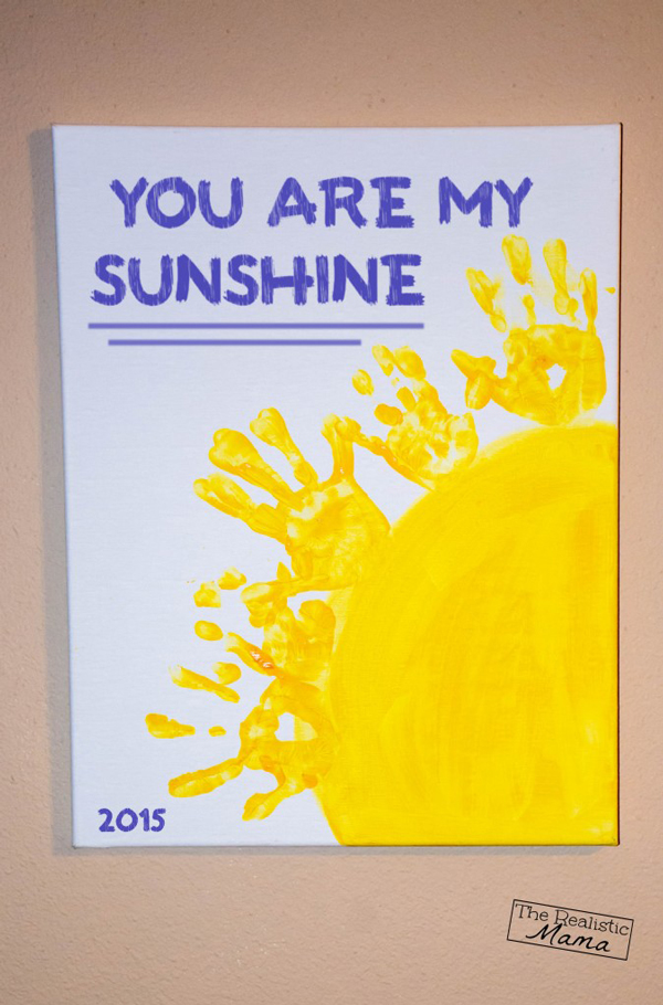 You are my sunshine handprint art | 30 best handprint art ideas
