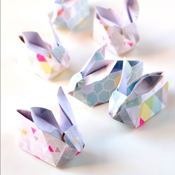 Origami bunnies.