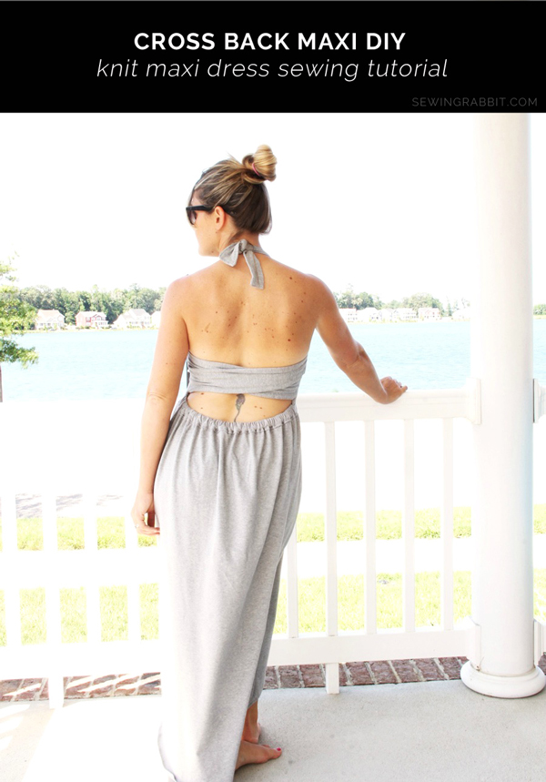 Aja Plunging Neckline Maxi Dress Tutorial and Free Pattern – the