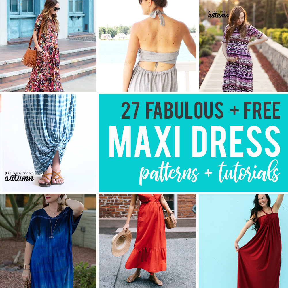 maxi dress pattern free