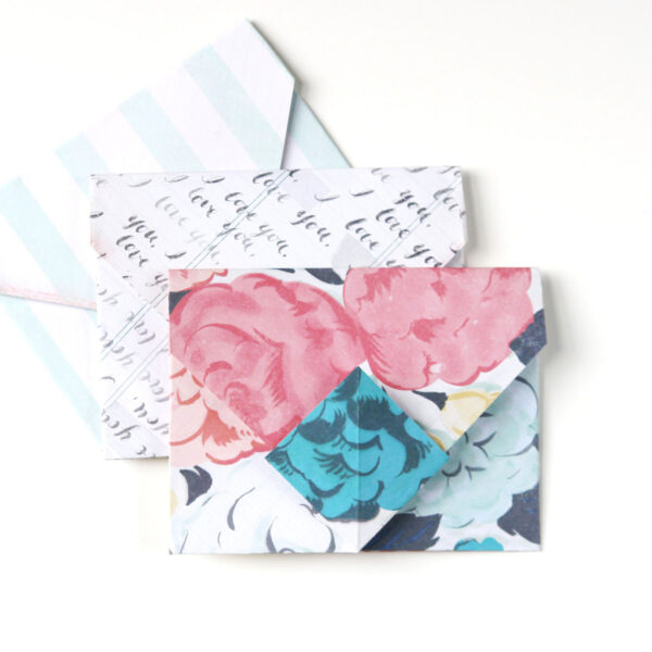 Origami envelopes.