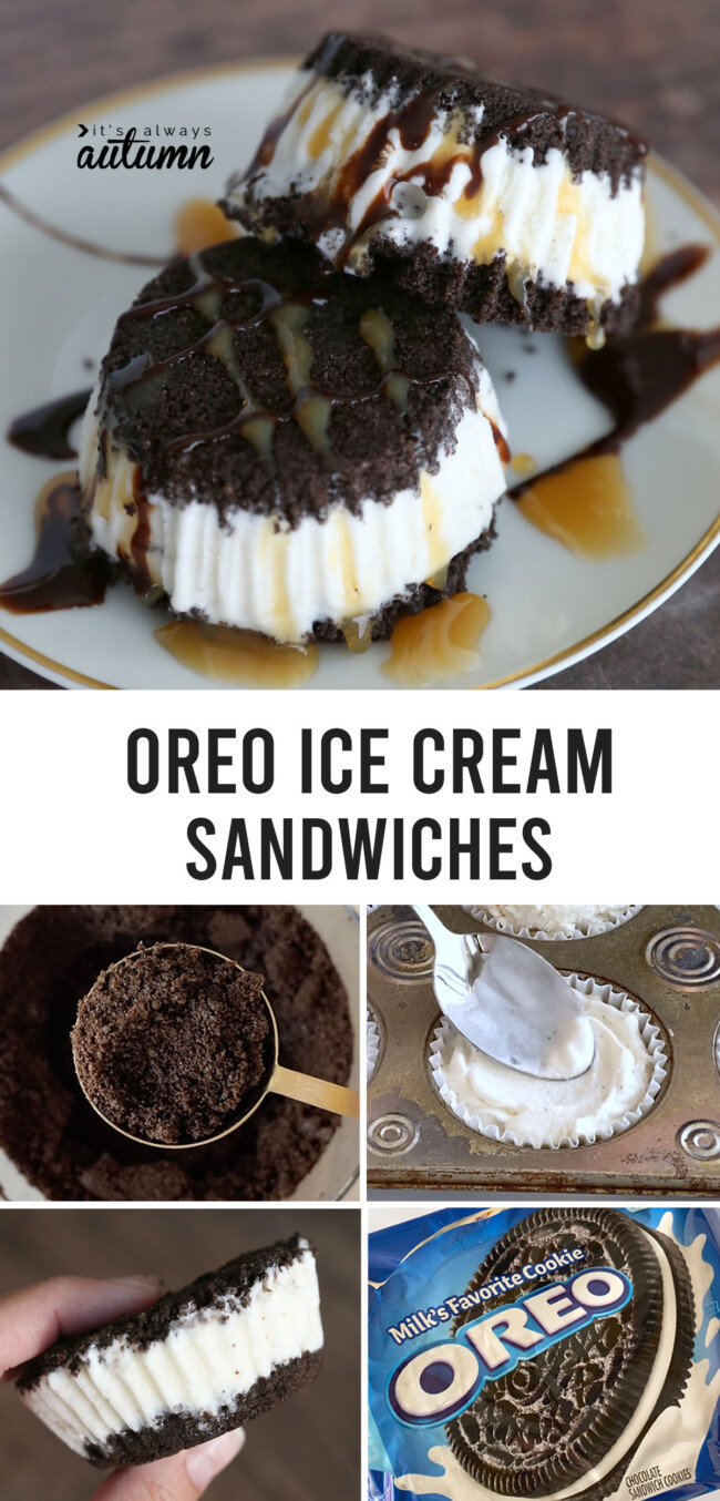 Oreo Ice Cream Sandwiches {TGI Friday's Oreo Madness Copycat Recipe}