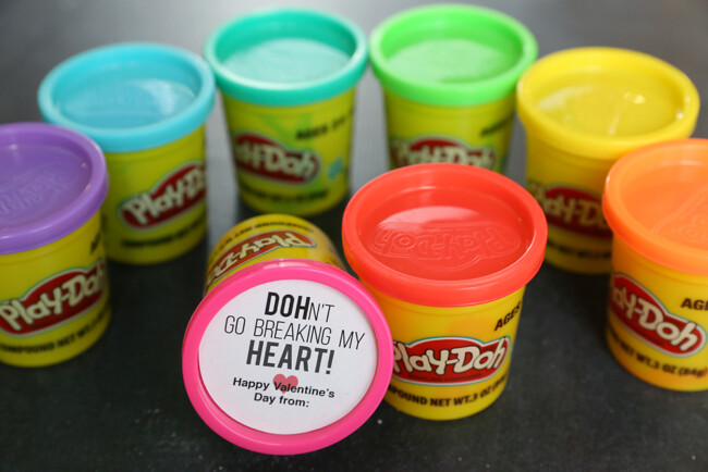 Play-DOH Valentines: printable classroom Valentine idea - It's Always ...